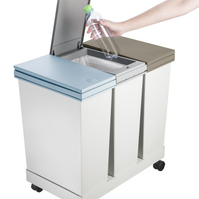 Thùng rác phân loại Hiro 3 ngăn