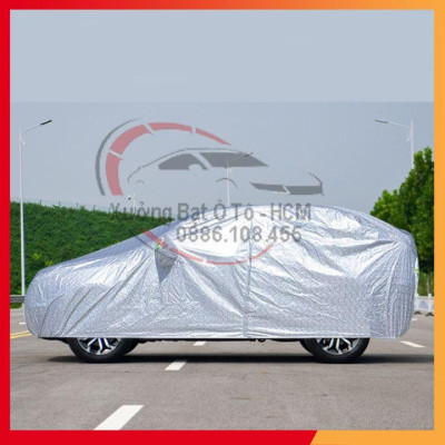 Bạt Phủ Xe Ô Tô 3 Lớp Tráng Nhôm Cao Cấp, Áo Trùm Bảo Vệ Xe TOYOTA INNOVA, Bạc Phủ Trùm Bảo Vệ Che Nắng