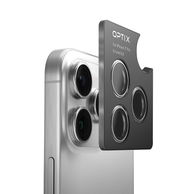 Kính Bảo Vệ Camera Cho iPhone 17 Pro/ 17 Pro Max UNIQ OPTIX PRIME Được Chế Tác Từ Sapphire Viền Thép Không Gỉ Hàng Chính Hãng