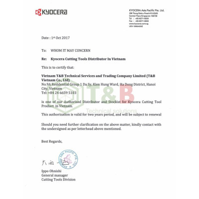 Mảnh tiện rãnh Kyocera Model TGF32R050-005 PR1215