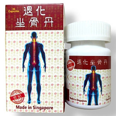 Viên uống đau nhức xương khớp Thoái hoá toạ cốt đơn - Hộp 30 viên - Xuất xứ Singapore - Mã số 1510