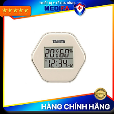 Nhiệt ẩm kế điện tử TANITA TT573 chính hãng nhật bản,thiết bị đo độ ẩm nhiệt độ chính xác,màn hình rõ ràng,hiển thị ngày giờ chuông báo thức,có lỗ treo,chân để bàn phù hợp trong phòng lạnh, bệnh viện, gia đình có trẻ sơ sinh