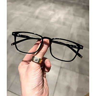 Kính gọng dẻo unisex dáng chữ nhật basic dễ đeo cho nam nữ