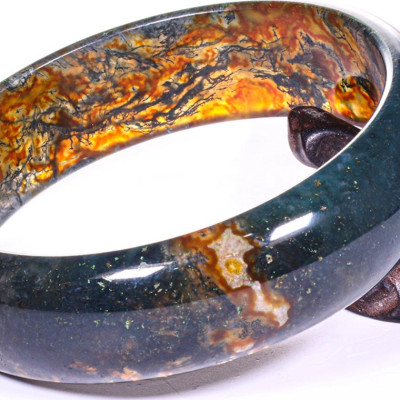 Vòng băng ngọc thủy tảo huyết mệnh hỏa, mộc - Ngọc Quý Gemstones