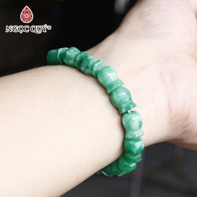 Vòng cẩm thạch hình túi tiền mệnh hỏa, mộc - Ngọc Quý Gemstones