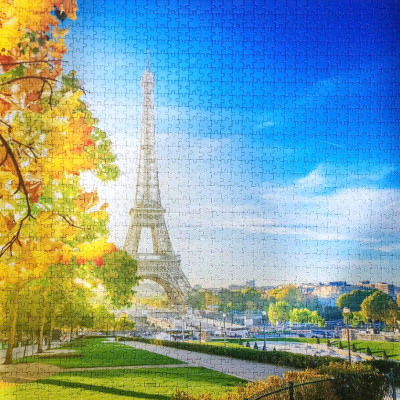 Tháp Eiffel - Bộ Tranh Ghép Hình Minh Châu 1500 Mảnh Kích Thước 60x80cm