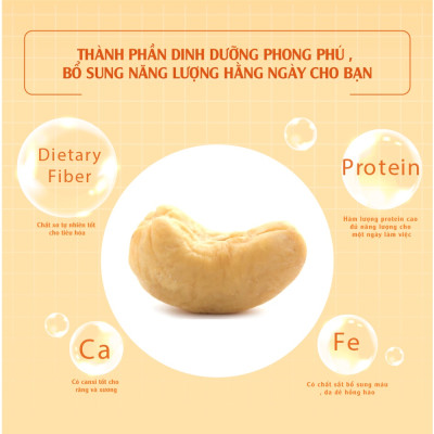 Hạt Điều Không Muối 454g Dan D Pak