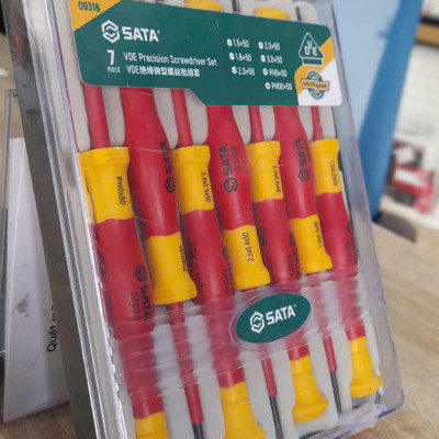 Bộ tua vít nhỏ chính xác 7 chi tiết cách điện 1000V VDE SATA 09318