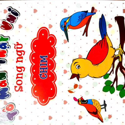 Combo Bộ Bé Tô Màu Thật Vui Song Ngữ - Bộ 10 Cuốn + Tặng Hộp Sáp Màu