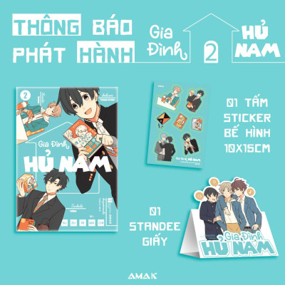 Gia Đình Hủ Nam - Tập 2 - Tặng Kèm Sticker Bế Hình + Standee Giấy Bồi Cứng