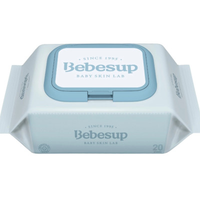 Khăn Ướt Hàn Quốc Bebesup Sensitive 20 Tờ/Gói Bỏ Túi Thương Hiệu Bebesup
