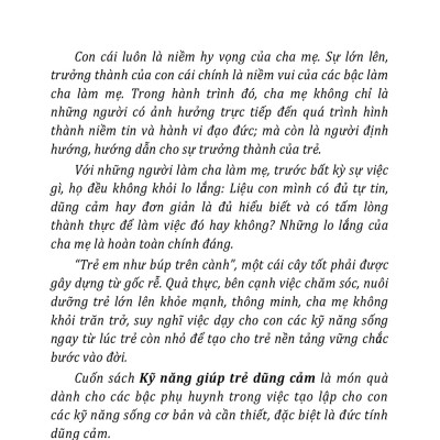 Kỹ Năng Giúp Trẻ Dũng Cảm