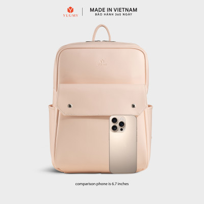 Balo Yuumy ( Thời trang nữ phối ngăn cỡ trung - Balo da Seasand YBA109 )