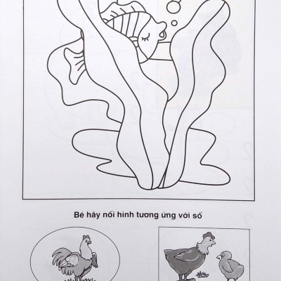 Tô Màu Làm Quen Chữ Số - Dành Cho Bé 5-6 Tuổi