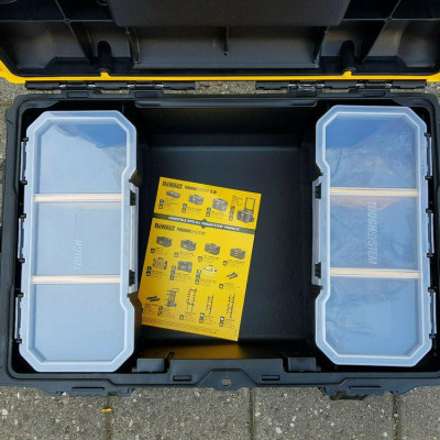 HỘP DỤNG CỤ (NHỰA) TOUGHSYSTEM2 (554X371X165 MM) 50KG DEWALT DWST83293-1 - HÀNG CHÍNH HÃNG