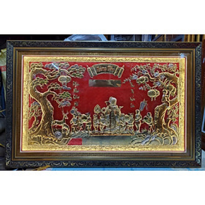 TRANH ĐỒNG GẮN ĐÈN LED -MỪNG THỌ BÀ