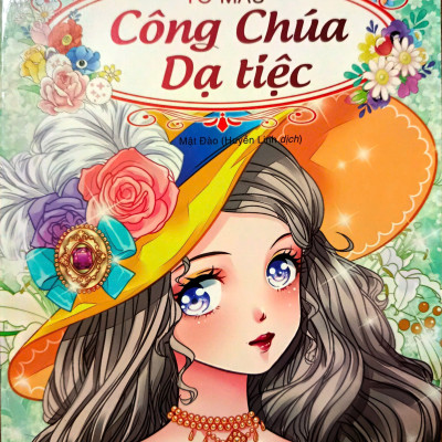 Combo Tô Màu Công Chúa - Bộ 5 Cuốn (Tặng Hộp Sáp Màu Ngẫu Nhiên)