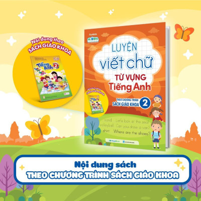 Sách - Luyện Viết Chữ Từ Vựng Tiếng Anh Theo Chương Trình Sách Giáo Khoa Lớp 2 - Megabook