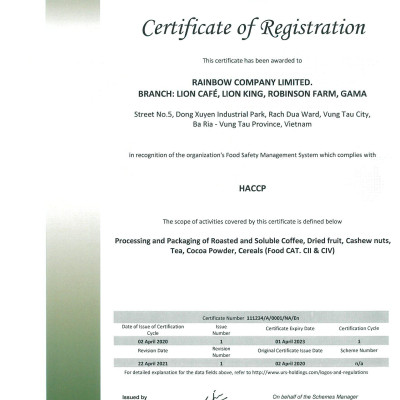 Combo 5 Hộp Cà Phê Muối Hạnh Nhân 10 Gói Hòa Tan -  LION CAFE - Thơm Ngon Sánh Quyện (Ly 10 gói*18 gram)