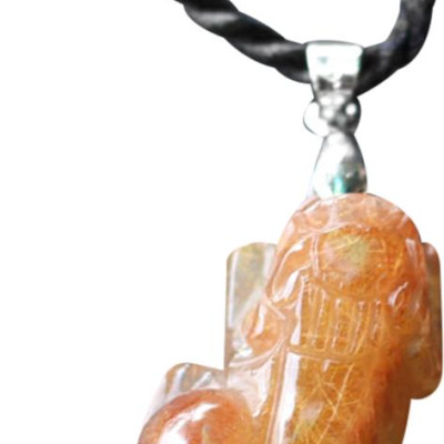 Tỳ Hưu Thạch Anh Tóc Đỏ Ngọc Quý Gemstones GA125