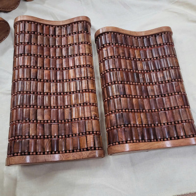 Gối Hạt Gỗ Cao Cấp , Gối Công Thái Học - Kích Thước 43cmx24cmx8/4cm ( video , hình thật )