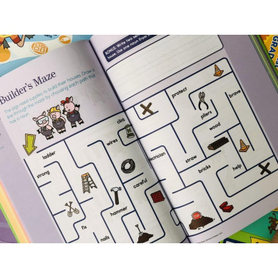 Sách Summer Brain Quest Grade 1 & 2 ( 6 - 7 tuổi )