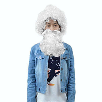 Bộ tóc giả và râu giả hóa trang tạo hình ông già Noel