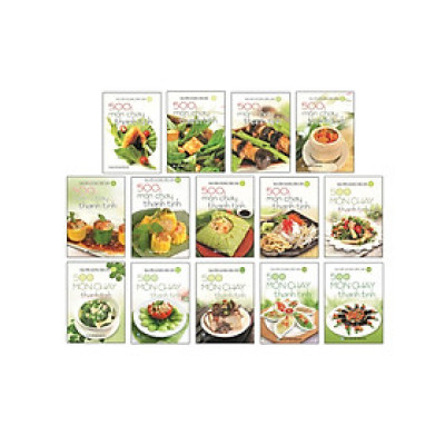 Combo 14 Cuốn: 500 Món Chay Thanh Tịnh (Tập 1-Tập 14) (VT)