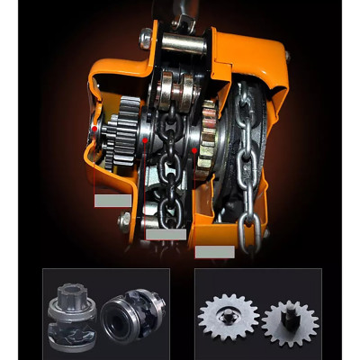 Palang Xích Kéo Tay ABG 1T-3M - Ba Lăng Xích Kéo Nâng Hạ Vật Nặng Tới  1 Tấn, Xích Dài  3 Mét Dùng Trong Nhà Xưởng, Công Nghiệp Và Đời Sống - Hàng Chính Hãng