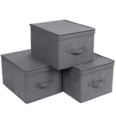 Combo 2 Hộp Đựng Đồ Đa Năng – Túi Vải Đựng Quần Áo Chăn Màn Phong Cách Thụy Điển Sang Trọng, Lịch Sự – Hàng Chính Hãng