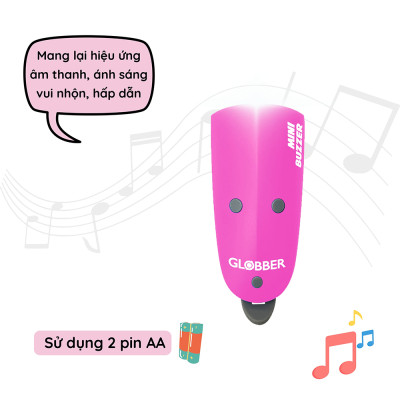 Bộ Tín Hiệu Còi, Đèn Globber Mini Buzzer - Hồng