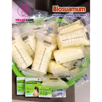 Cốm lợi sữa biosuamum loại  20 gói x 3g Tăng cường chất lượng sữa mẹ