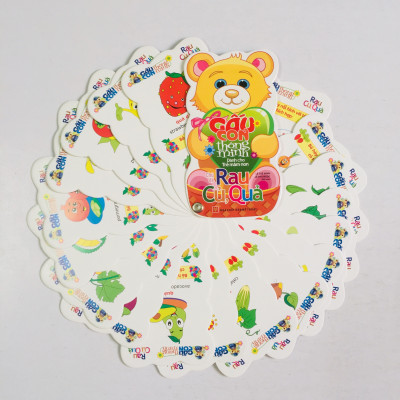 Combo 6 cuốn: Gấu Con Thông Minh: Toán 1 - 2 - 3 + Hình dạng, mầu sắc + Giao Thông + Rau Củ Quả + Bảng Chữ Cái