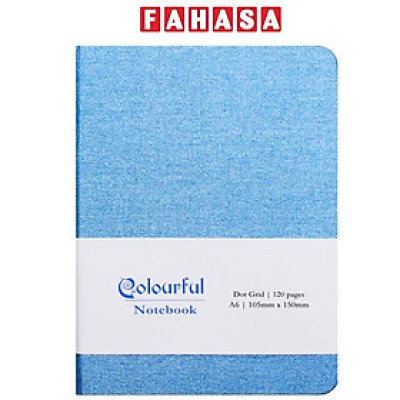 Sổ Colourful Notebook A6 - Dòng Kẻ Chấm - 120 Trang 100gsm - The Sun - Màu Xanh Biển