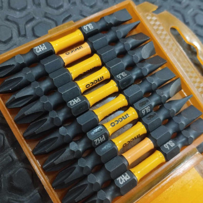 BỘ MŨI BẮT VÍT 2 ĐẦU BAKE VÀ DẸP 10 CHI TIẾT INGCO - HÀNG CHÍNH HÃNG