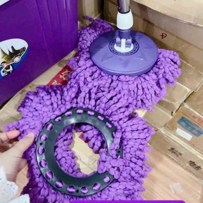 Bộ lau nhà tròn xoay 360 Coco 07 Tặng kèm 2 bông lau