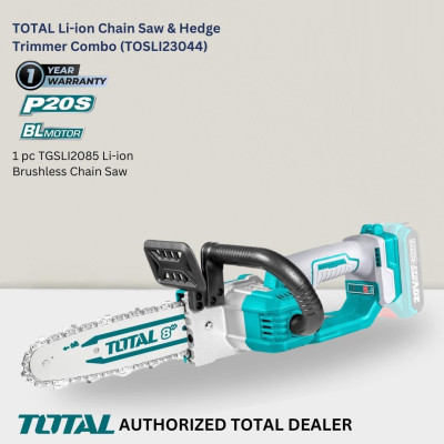 BỘ COMBO MÁY CƯA XÍCH TGSLI20851 & MÁY CẮT HÀNG RÀO THTLI20018(2 pin 20V/2.0Ah+ sạc) TOTAL TOSLI23044 - HÀNG CHÍNH HÃNG