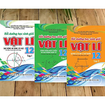 Sách - Bồi Dưỡng Học Sinh Giỏi Vật Lí Lớp 12 - Trọn Bộ 3 Tập - Khang Việt Book