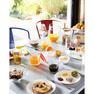 Bộ đĩa (dĩa) thủy tinh Luminarc Diwali 12 chi tiết - DW12A, dùng lò vi sóng, máy rửa bát