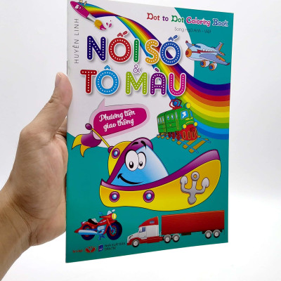 Dot To Dot Coloring Book - Nối Số & Tô Màu - Phương Tiện Giao Thông