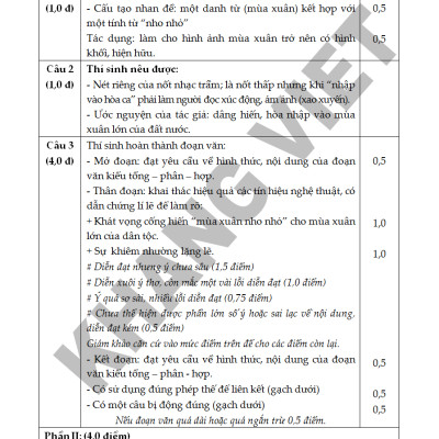 Bồi Dưỡng Học Sinh Giỏi Văn 9 Thi Vào Lớp 10 - KV