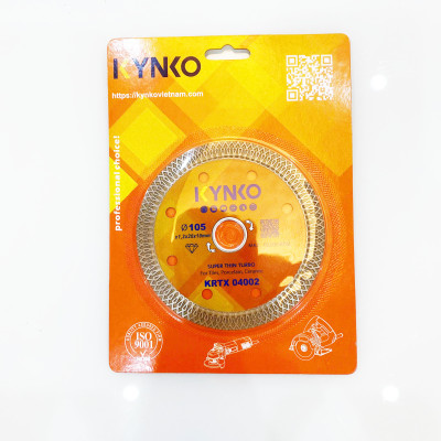 Lưỡi cắt gạch đá lưỡi liền phi Ø 105MM KRTX04002 chuyên cắt gạch, đá chất lượng cao chính hãng