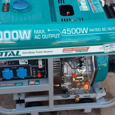 MÁY PHÁT ĐIỆN DẦU DIESEL 4 THÌ, OHV, 13HP 5.0KVA TOTAL TP450001 - HÀNG CHÍNH HÃNG
