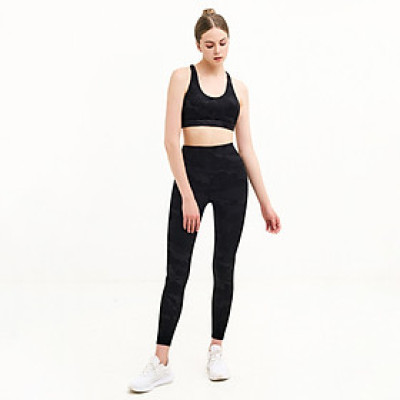 Set đồ tập Yoga Gym Hibi Sports H128 Áo 2 dây đánh đôi, Kèm mút ngực