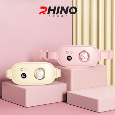 Máy massage làm ấm bụng, giảm đau bụng đau lưng cho bạn gái đến kỳ Rhino W401 Đai đeo chườm nóng giảm đau bụng kinh nguyệt - Hàng chính hãng