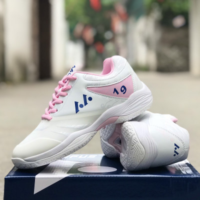 Giày cầu lông nữ Kumpoo G10, Lefus L019 chuyên cày sân betong, đếp kếp 2 lớp, da PU cao cấp