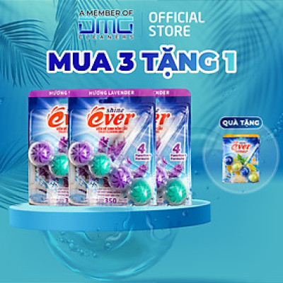 Mua 3 Vỉ Viên treo bồn cầu Evershine Hương Lavender 54gr được tặng 1 Viên treo bồn cầu hương chanh