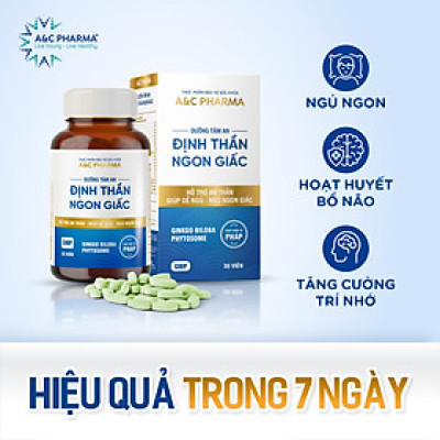 A&C Pharma Viên Uống Ngủ Ngon Dưỡng Tâm An Định Thần Ngon Giấc 150g