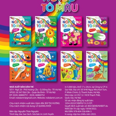 Dot To Dot Coloring Book - Nối Số & Tô Màu - Rau, Củ, Quả