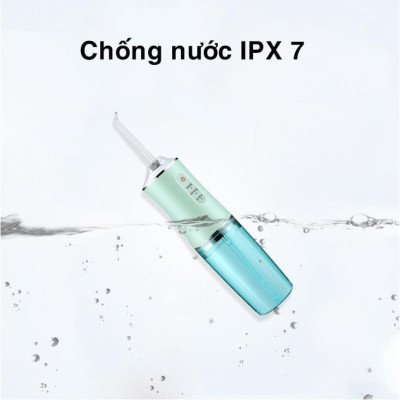 Máy Tăm Nước Cầm Tay Oral Irrigator Sạc Pin Tiện Dụng, Tăm Nước Vệ Sinh Răng Miệng Công Nghệ Châu Âu - Tặng Kèm 4 Đầu